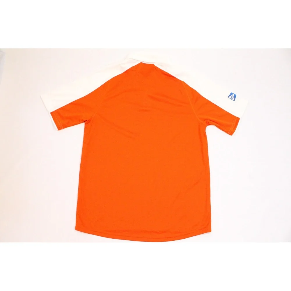 Adidas CGA Coast Guard Academy Climalite Polo Shirt Mens Medium Orange White